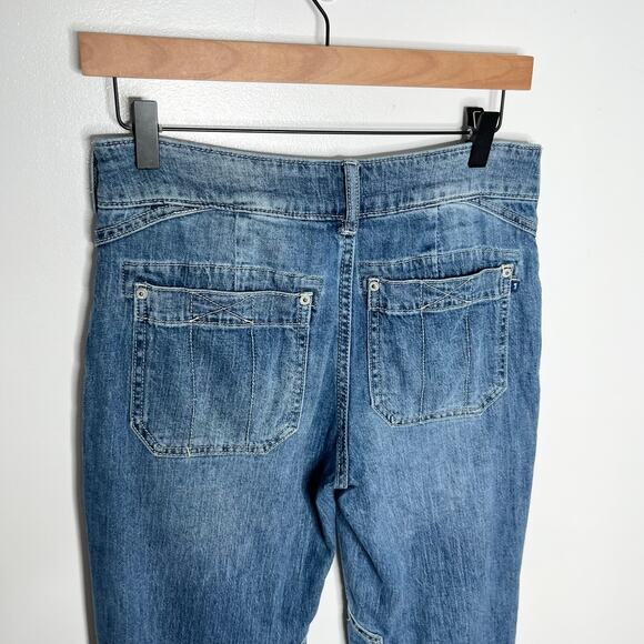 Anthropologie Pilcro The Wonderer Mid Rise Jeans Womens 25 Blue Relaxed Pockets - Picture 11 of 15